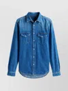 Tommy Hilfiger Long Sleeve Shirt Pointed Collar In Blue