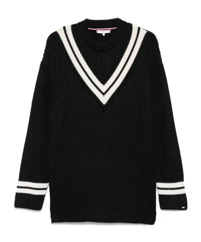 Tommy Hilfiger Long Sleeve Sweater In Black