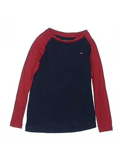 Pre-owned Tommy Hilfiger Kids' Long Sleeve T-shirt In Burgundy