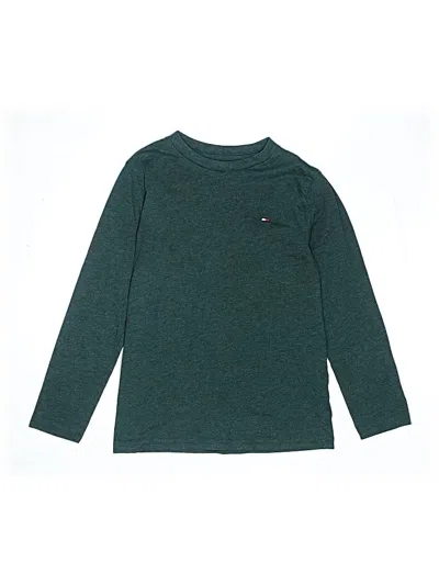 Pre-owned Tommy Hilfiger Kids' Long Sleeve T-shirt In Green