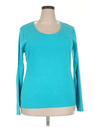 Pre-owned Tommy Hilfiger Long Sleeve T-shirt In Blue