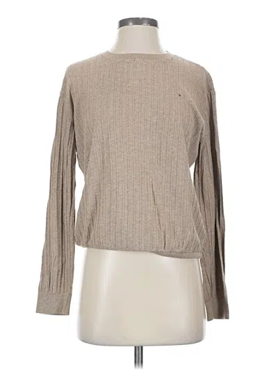 Pre-owned Tommy Hilfiger Long Sleeve T-shirt In Brown