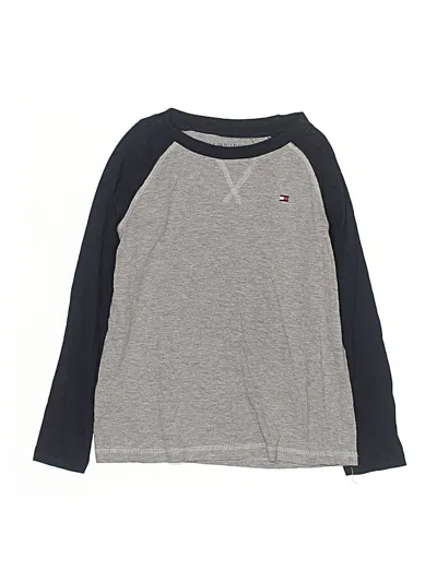 Pre-owned Tommy Hilfiger Kids' Long Sleeve T-shirt In Gray