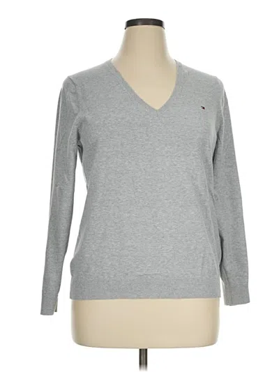 Pre-owned Tommy Hilfiger Long Sleeve T-shirt In Gray