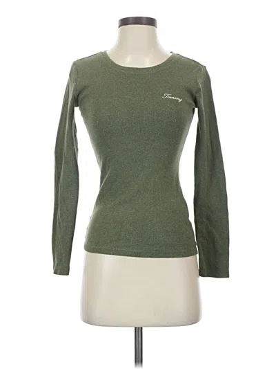 Pre-owned Tommy Hilfiger Long Sleeve T-shirt In Green