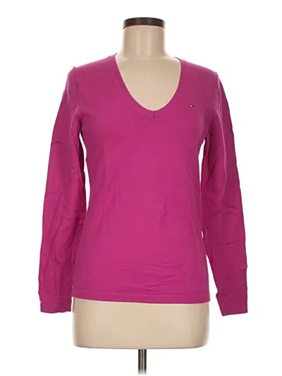 Pre-owned Tommy Hilfiger Long Sleeve T-shirt In Pink