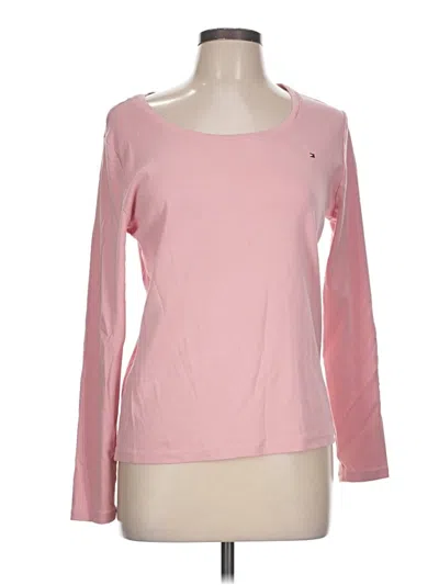 Pre-owned Tommy Hilfiger Long Sleeve T-shirt In Pink