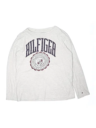 Pre-owned Tommy Hilfiger Kids' Long Sleeve T-shirt In Silver