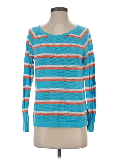 Pre-owned Tommy Hilfiger Long Sleeve T-shirt In Teal