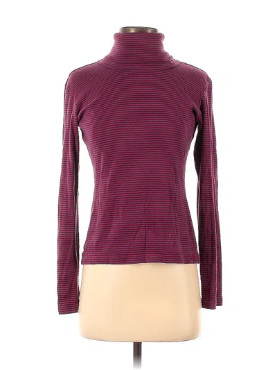 Pre-owned Tommy Hilfiger Long Sleeve Turtleneck In Burgundy