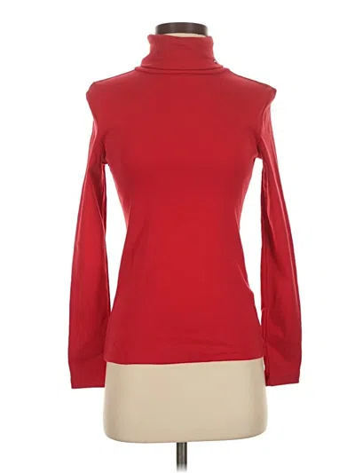 Pre-owned Tommy Hilfiger Long Sleeve Turtleneck In Red