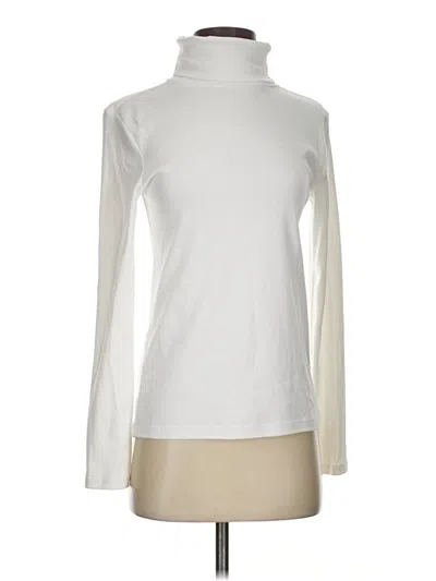 Pre-owned Tommy Hilfiger Long Sleeve Turtleneck In White