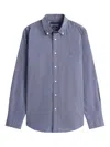 Tommy Hilfiger Long-sleeved Buttoned Shirt In Blue