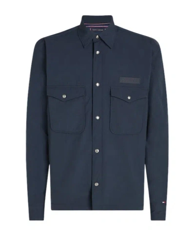 Tommy Hilfiger Long-sleeved Casual Jacket In Black