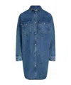 Tommy Hilfiger Long Denim Shirt Dress In Blue