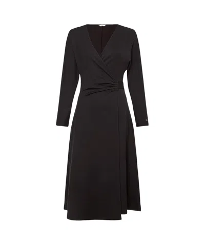 Tommy Hilfiger Long-sleeved Dress In Black