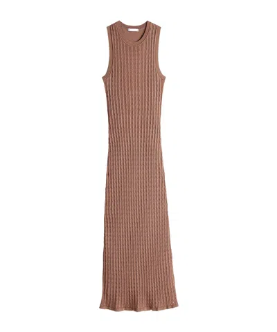 Tommy Hilfiger Long-sleeved Dress In Brown