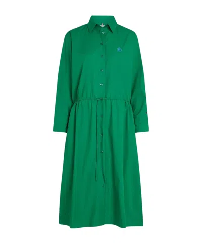 Tommy Hilfiger Long-sleeved Dress In Green