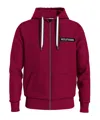 Tommy Hilfiger Long-sleeved Hooded Sweater In Red