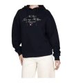 Tommy Hilfiger Long-sleeved Hooded Sweatshirt In Black