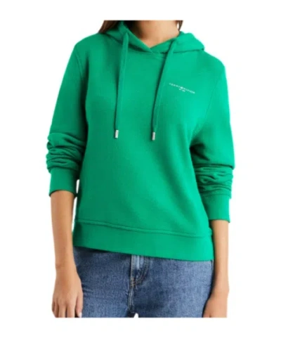 Tommy Hilfiger Long-sleeved Hoodie In Green