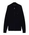 Tommy Hilfiger Long-sleeved Knitted Cardigan In Black