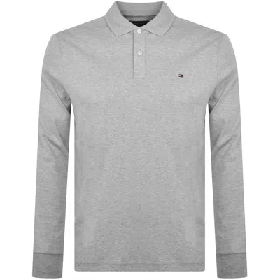 Tommy Hilfiger Long Sleeved Polo T Shirt Grey