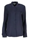 Tommy Hilfiger Blue Viscose Shirt In 蓝色