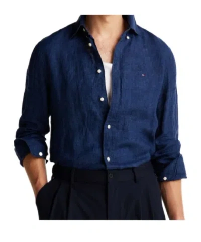 Tommy Hilfiger Long-sleeved Shirt In Black