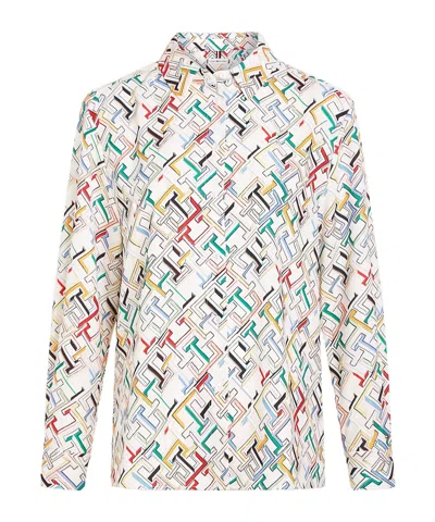 TOMMY HILFIGER MONOGRAM-PATTERN SHIRT