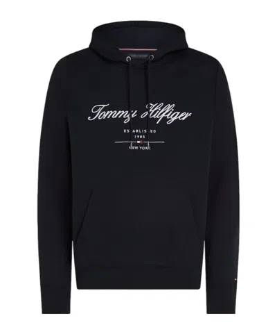 Tommy Hilfiger Long-sleeved Sweater In Black