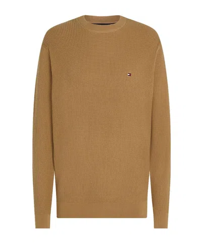 Tommy Hilfiger Long-sleeved Sweater In Brown