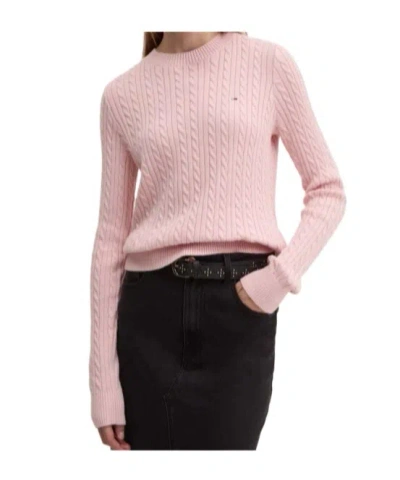 Tommy Hilfiger Long-sleeved Sweater In Pink