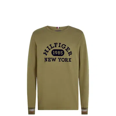 Tommy Hilfiger Long-sleeved T-shirt In Green