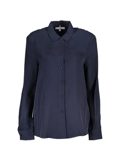 Tommy Hilfiger Long-sleeve Button-down Shirt In Blue