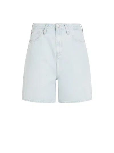 Tommy Hilfiger Loose High-waisted Denim Shorts In Lola