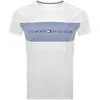 Tommy Hilfiger Lounge Block Logo T Shirt White