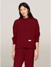 Tommy Hilfiger Lounge Hoodie In Deep Rouge
