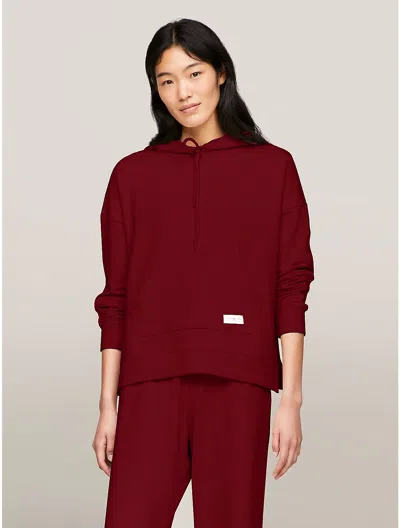 Tommy Hilfiger Lounge Hoodie In Deep Rouge