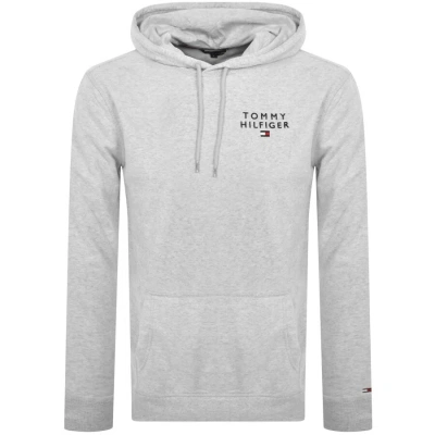 Tommy Hilfiger Lounge Logo Hoodie Grey In Gray
