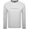 Shop Tommy Hilfiger Lounge Logo Sweatshirt Grey