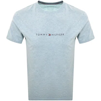Tommy Hilfiger Lounge Logo T Shirt Blue