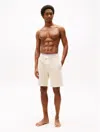 Tommy Hilfiger Lounge Track Short In Heathered Oat