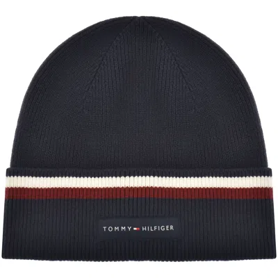 Tommy Hilfiger Love Solid Stripe Beanie Navy