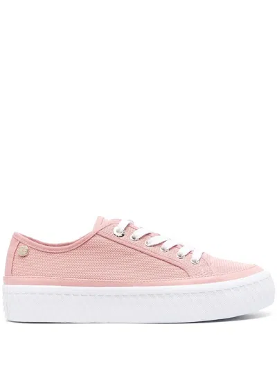 Tommy Hilfiger Low-top Platform Sneakers In 粉色
