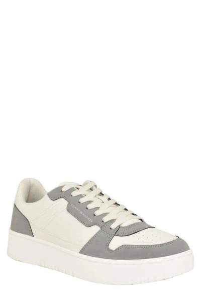 Tommy Hilfiger Low Top Sneaker In Medium Grey