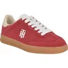 Tommy Hilfiger Low Top Sneaker In Tropic Red/classy Grey/white