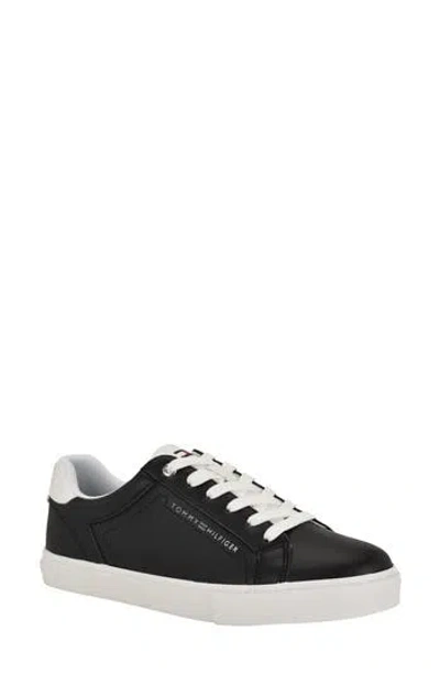 Tommy Hilfiger Luhcia Lace-up Sneaker In Black