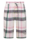 Tommy Hilfiger Madras Checkered Shorts In Pink