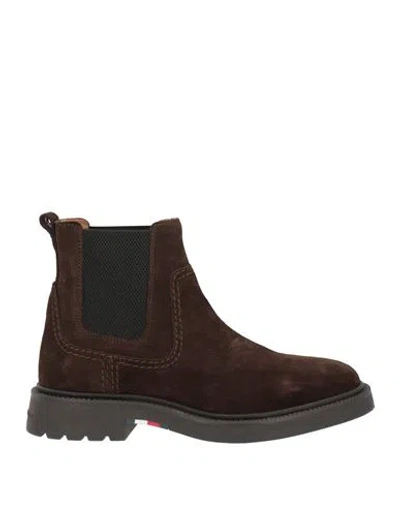 Tommy Hilfiger Man Ankle Boots Brown Size 8 Leather